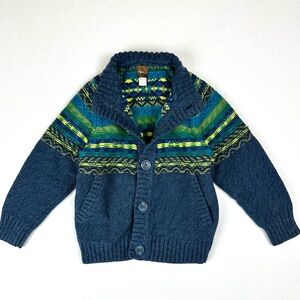 Tea Collection Fair Isle Button Down Cardigan Sweater